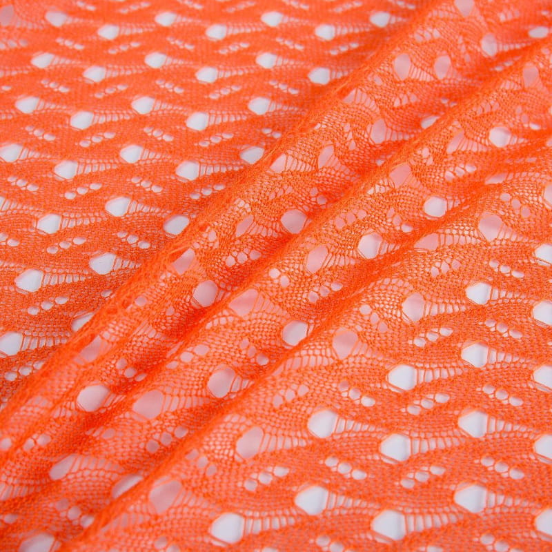 লাল ফাঁকা প্যাটার্ন জ্যাকার্ড শ্বাস প্রশ্বাসের পাঁজর পোশাক ফ্যাব্রিক